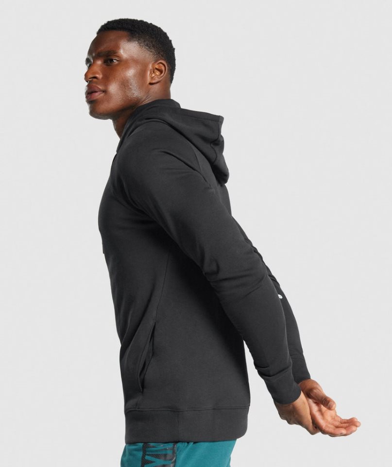 Men's Gymshark Bold Hoodie Black | CA 51D763